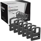 LD Products Compatible Ribbon Replacement for Okidata 52102001 (BK, 6-Pk)