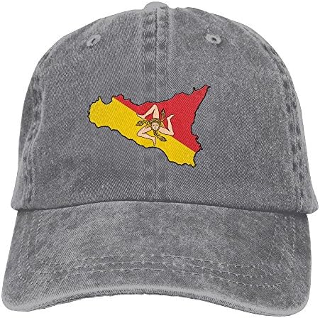 Thirteenkeke Sicilia Pride Unisex Denim Bucket Hat Awesome Visor Caps