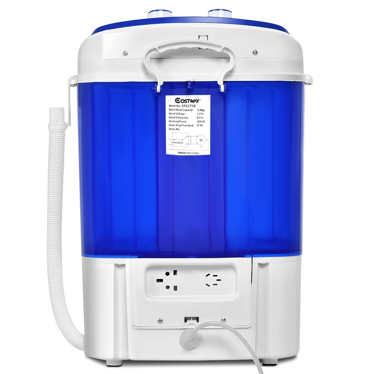 COSTWAY Mini Portable Washing Machine for Compact Laundry