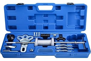 8MILELAKE 16pc Slide Hammer Dent Puller 2/3 Jaw External Internal Oil Seal Bearing Remover