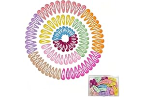 100PCS Toddler Hair Clips for Girls and Baby, Soft Non-Slip Hair Accessories with Portable Storage Box, Gentle No-Pull Clips 