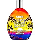isletan Bronzing Tanning Lotion For Indoor Tanning Beds With Bronzer And Accelerator & DHA Free Formula, Indoor Tanning Bed Lotion For Outdoor Sun, Sunbed Lotion Accelerator For Tattoos, 13.5OZ
