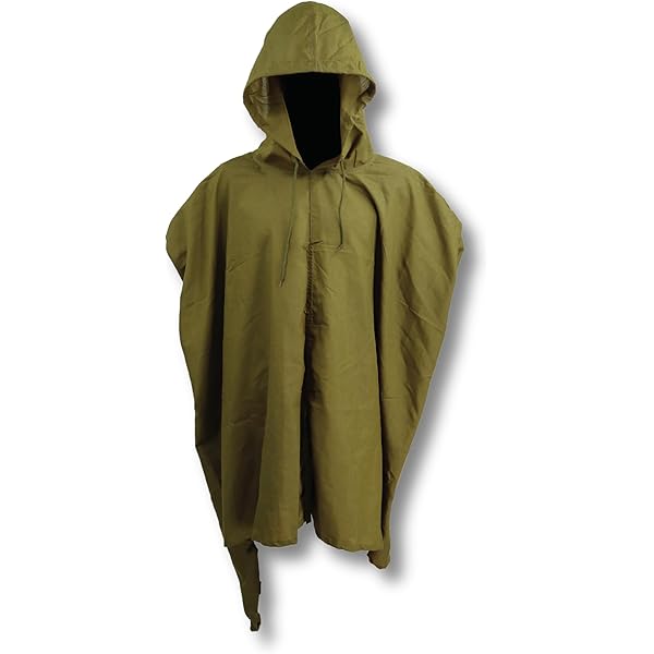 Poncho BW Camouflage Neige Avec Revêtement IRR - Neuf