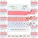 10-Pack of Hair Tie Cards - Bachelorette Party and Wedding Shower Proposal Favors for Bridesmaids, Team Bride, Bride Tribe (Pink White & Gold)