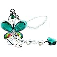 H&D HYALINE & DORA Car Charms Rear View Mirror Accessories,Crystals Ornaments Chandelier Crystals Hanging Prisms Fengshui Suncatcher Rainbow Pendant Maker Car Charm (Green)