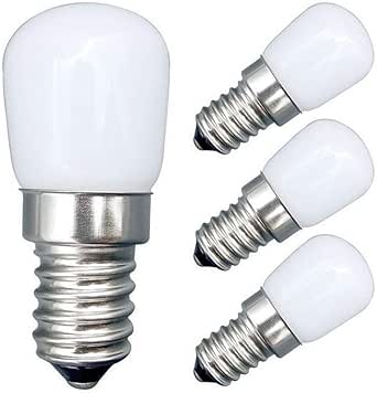 2w E12 Led Refrigerator Bulb 4 Pack E12 Base Mini 2w Refrigerator Light Warm White 3000k 110v Dimmable E12 Led Appliance Bulb For Freezer Oven Microwave Lighting Home Lighting Amazon Com