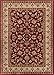 Well Woven Barclay Collection Sarouk Red 2x4 Accent Doormat- for Entryways, Kitchen