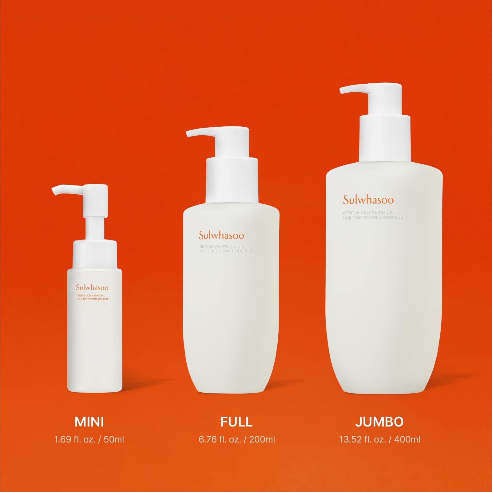 Sulwhasoo Gentle Cleansing Oil – Daily Oil Cleanser with Korean Herbal Ingredients for Face | Removes Waterproof Makeup & SPF, Softens & Nourishes Skin | Hydrating Double Cleansing, Korean Skincare