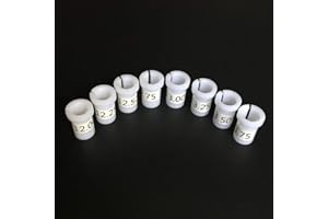 Cuefits 8PC Pool Cue POM Ferrule/Shaft Collet Sleeve - Cue Building Tool Lathe Accessory