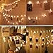 GreenClick 40 LED Photo Clips String Lights, Photo Clips Holder 7.2 Feet, Warm White, Battery Powered, 8 Modes Remote Bedroom Christmas Decoration for Hanging Photos Pictures Cards etc.