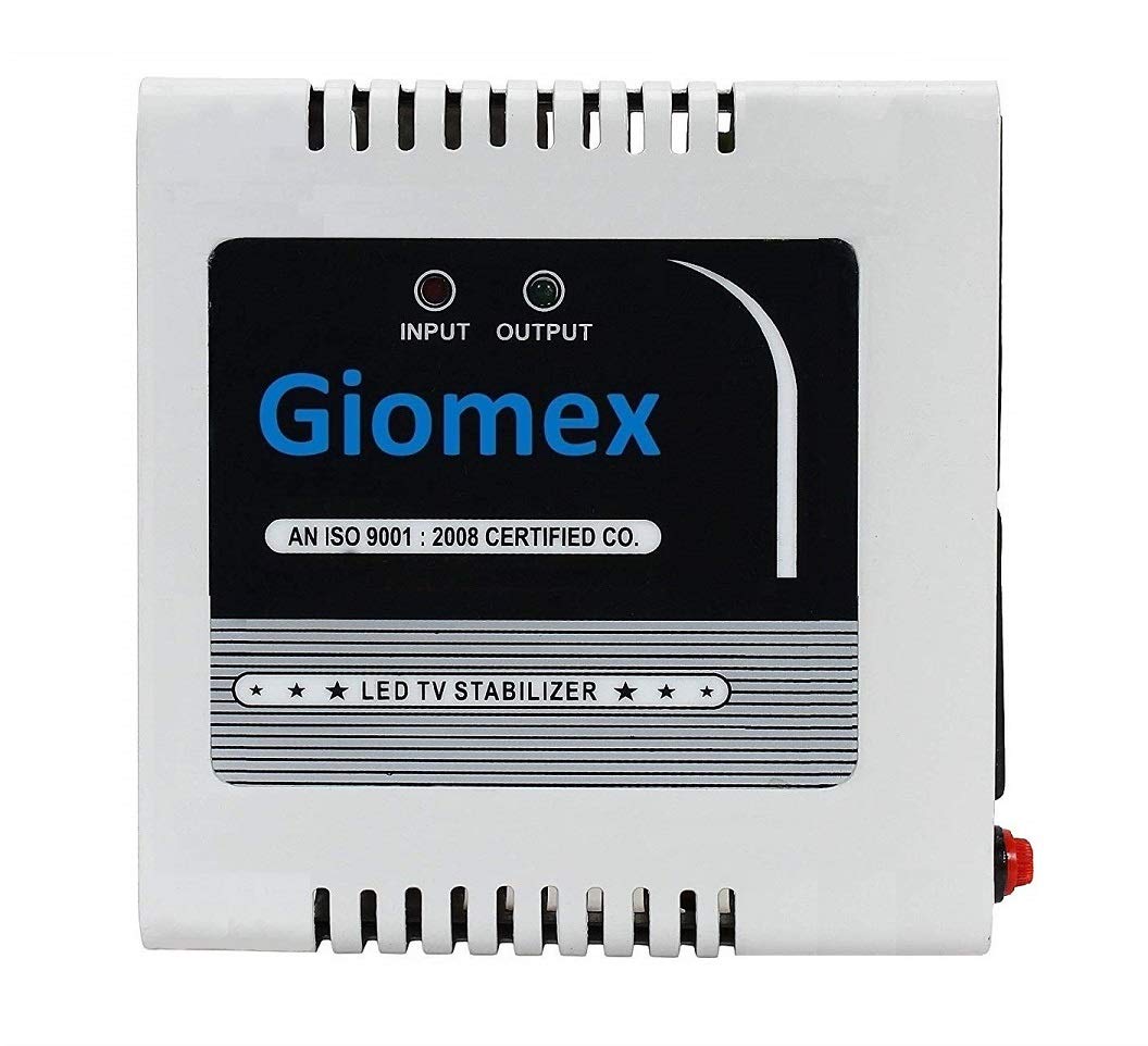 Giomex Tv Voltage Stabilizer For 109 Cm 43 Inches Tv Set Top Box White Working Range 1 290v 1 3 A Buy Online In Grenada At Grenada Desertcart Com Productid