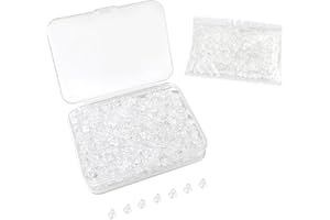 YMSDZHL 300pcs 4mm Silicone Earring Backs for Studs Earring Backings Soft Clear Ear Safety Back Pads Backstops Bullet Clutch Stopper Replacement for Fish Hook Studs Hoops
