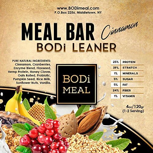 BODi LEANER SNACK BAR - Complete Balance Nutritional Ingredients