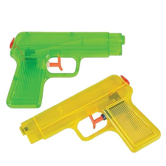 6 Inch Water Pistols Water Guns 2 Pack Toys & Games