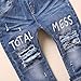 KIDSCOOL SPACE Baby Ripped Jean,Toddler Elastic Distressed Waist Denim Pants,12-18 Months