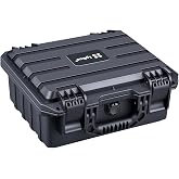Lykus HC-2820 Waterproof Hard Case with Foam, Inner Size 10.63*7.87*4.13in | IP67 Waterproof, Pluckable Foam, Suitable for Cameras, Lenses, Electronic Equipment and More
