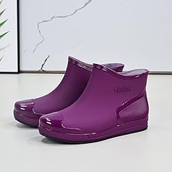 Women's Fashion Rain Boots Warm Water Proof Rubber