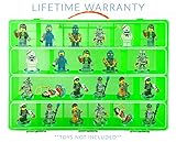 Video Game Mini Figure Organizer- Fits 30 Lego Dimensions TM Figures- Large Case and Carrying Handle
