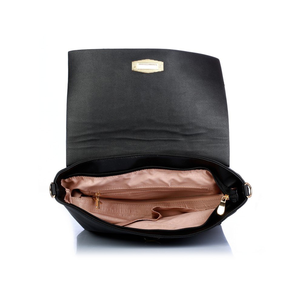 caprese bonnie women's satchel (black)