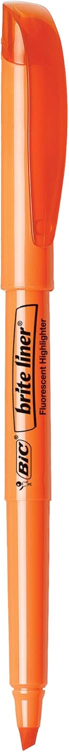 BIC Brite Liner Highlighter, Chisel Tip : Office Products