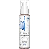 DERMA E Ultra Hydrating Dewy Skin Serum – Moisturizing Facial Treatment with Anti-Aging Squalane, Hyaluronic Acid and Ceramides to Smooth and Replenish, 2 FL Oz