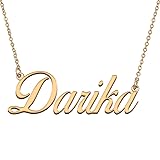 HUAN XUN Customized Custom Simple Any Name Necklace