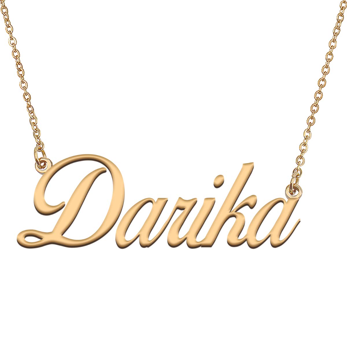 HUAN XUN Customized Custom Simple Any Name Necklace