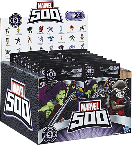 Marvel 500 Collectible Mini Figure Series 9 Blind Bags (Case of 24) NEW