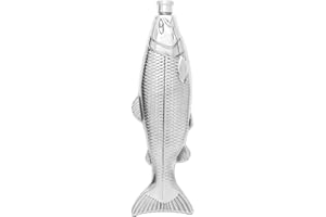 Outset Travel Flask, Stainless Steel Fish Travel Flask, 4 Ounce Capacity