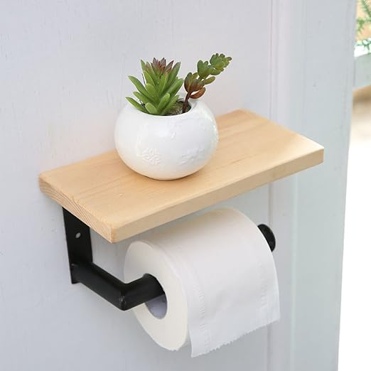 Avoir Images Porte Papier Wc En Bois Porte Papier Toilette Avec Etagere De le plus cool par