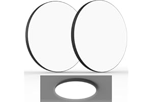 SUPERDANNY Flush Mount Ceiling Light - 30W, 12" Round Flat LED Fixture, 5000K Daylight White, 3000LM - Modern Panel Lamp for Bathroom, Kitchen, Bedroom, Hallway (2 Pack)