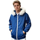 YJCOS Blue Jacket Hoodie Pullover Sweatshirts Coat Halloween Unisex Adult Sport Top Outwear