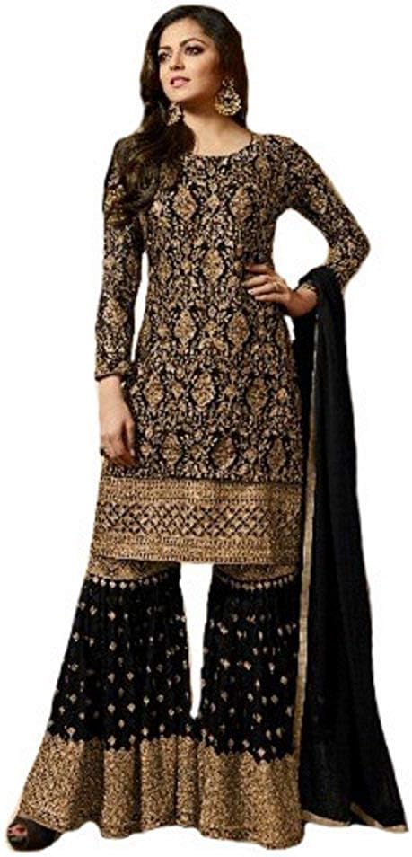 Range Of India Women's Anarkali Salwar Kameez Designer Indian Dress Party Embroidered Gown