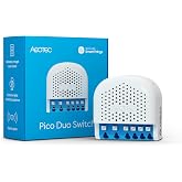 Aeotec Pico Duo Switch - Zigbee | 2 x 8A Smart Double Relay Switch with Power Metering | SmartThings | HomeAssistant | Repeater Function | Scene Control | No Cloud Necessary | Light Control