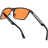 ANYLUV Blue Light Glasses for Men Stylish Anti Eyestrain Lightwight Metal Frame Blue Light Blocking Glasses