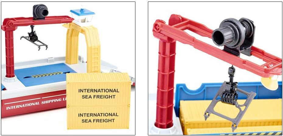 siku 5403, Container ship incl. accessories, Plastic, Multicoloured, Incl. 1 shovel and 2 containers, Multifunctional - Image 5