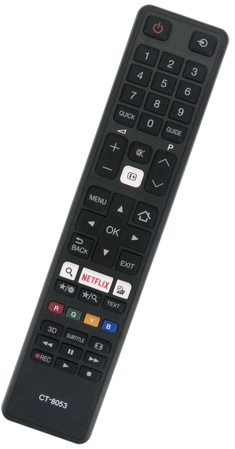 ALLIMITY CT-8053 Remote Control Replaced for Toshiba TV 24W3753DG 32L3763DA 32W3763DA 43L3733DG 43U6763DA 49L3763DG 49U5766DA 49U6763DG 49V6763DA 55V6763DA 65U6763DA 75U6763DG
