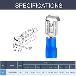 Chanzon 50pcs UL Listed Piggyback Connectors Wire