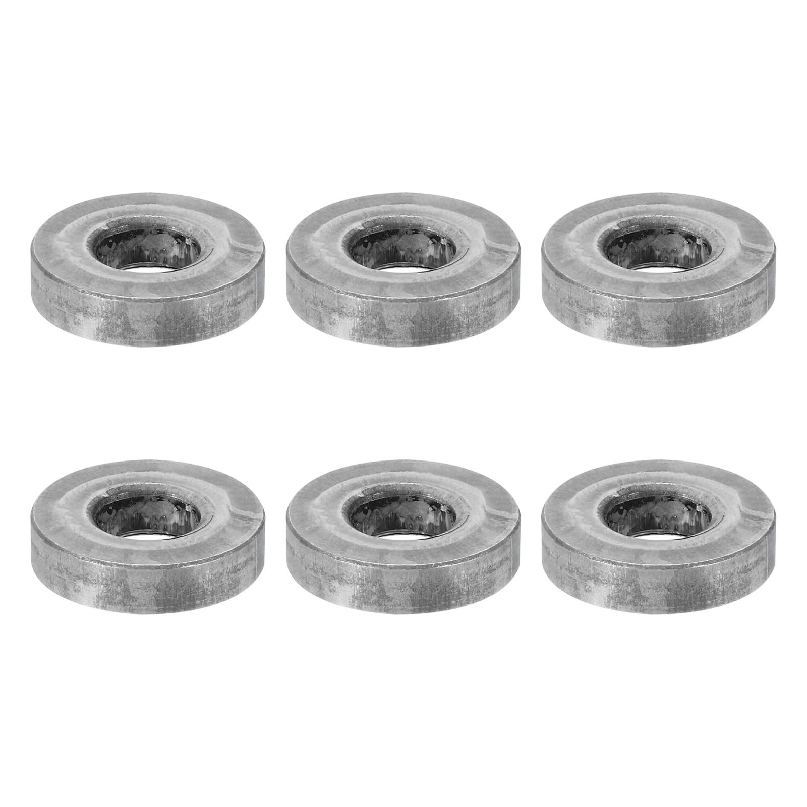 PATIKIL M8 Steel Spacers, 6 Pcs Metal Spacers Steel 8.2mm ID x 20mm OD x 5mm L Carbon Steel Spacer Screw Standoff Round for 5/16in or M8 Screw Bolts