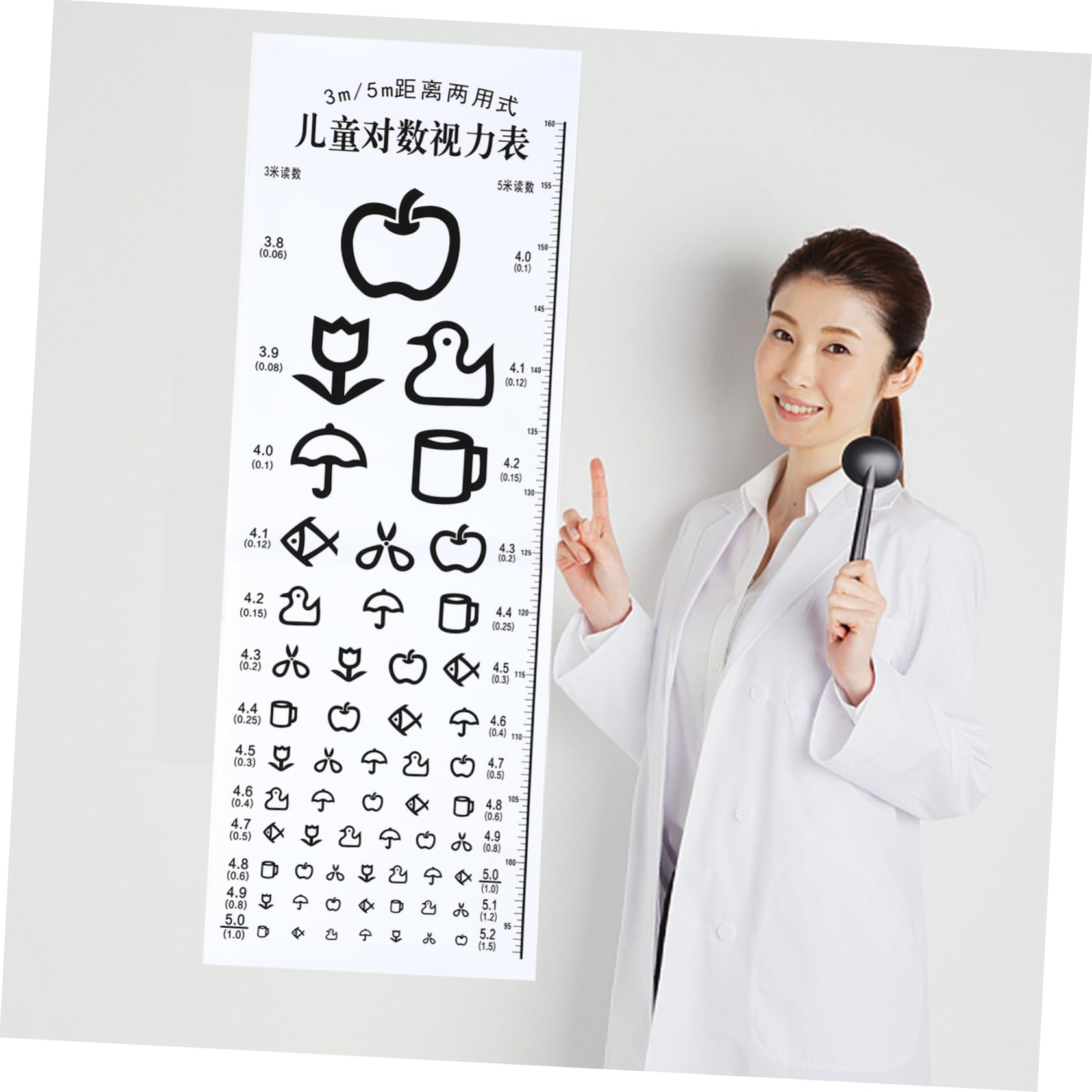 Visual Check Using Eye Mua CHILDWEET Eye Chart Visual Testing Chart Eye Check up Chart Visual ...
