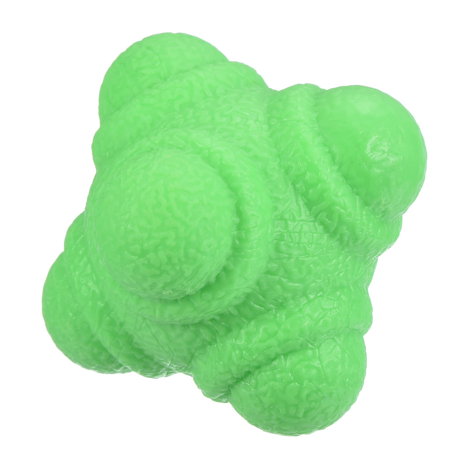 PATIKIL Bounce Reaction Balls, Coordination Ball Agility & Speed Reflex Training Game Sports Ball TPR Low Difficulty for Baseball Soccer Softball Basketball, Green