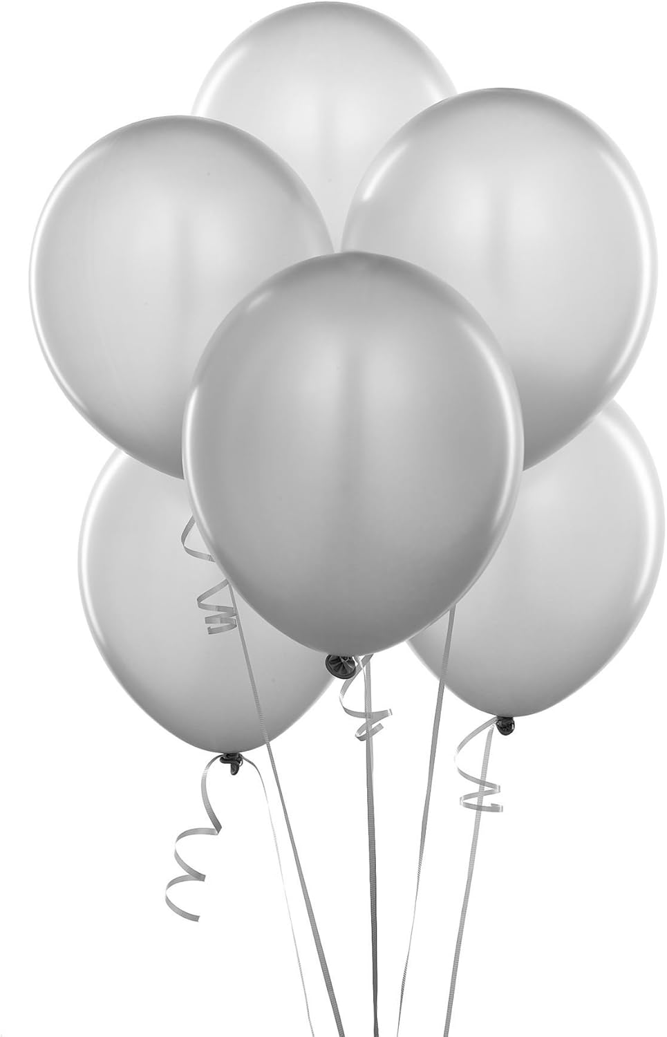 5pcs Metallic Silver Helium Quality Latex Party Balloons Birthday Wedding Anniversary Christening Christmas Party Decoration Baloon 12"