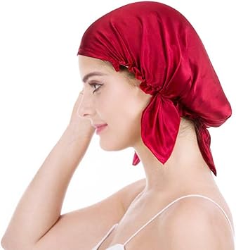 bonnet soie cheveux afro