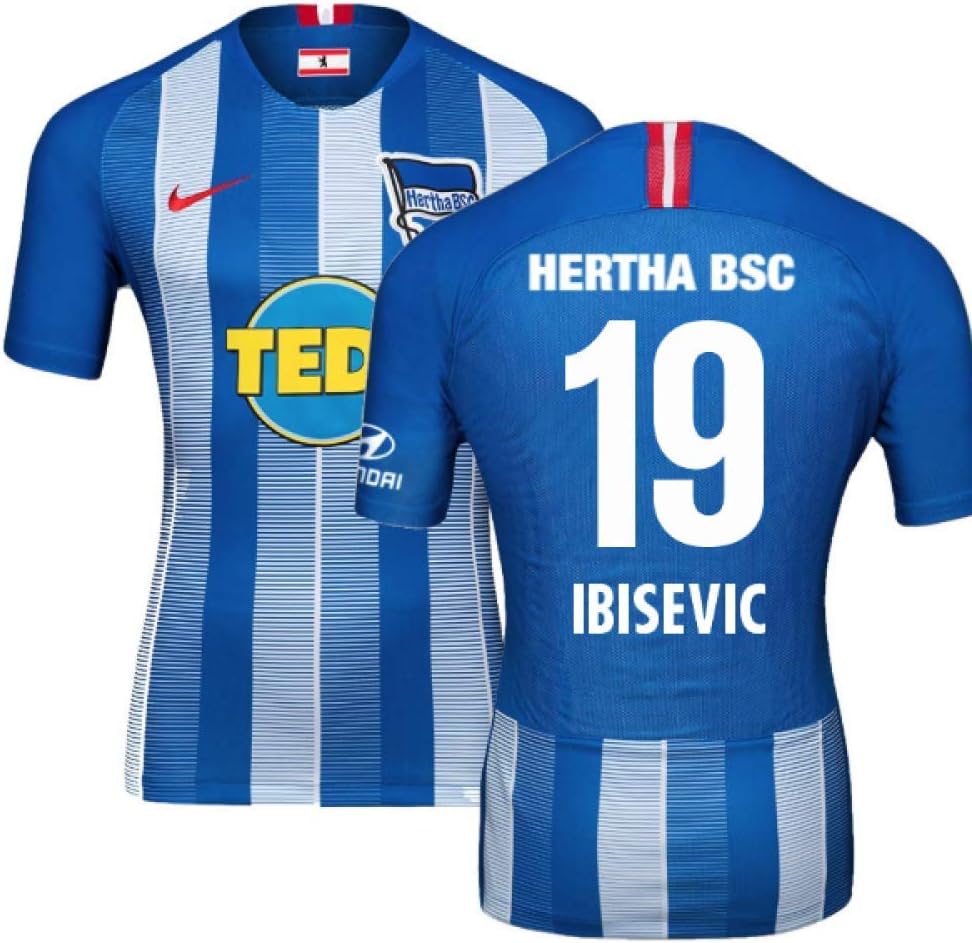 2018 19 Hertha Berlin Home Football Soccer T Shirt Jersey Vedad Ibisevic 19 Kids Clothing Amazon Canada 2018 19 Hertha Berlin Home Football Soccer T Shirt Jersey Vedad Ibisevic 19 Kids Clothing Amazon Canada