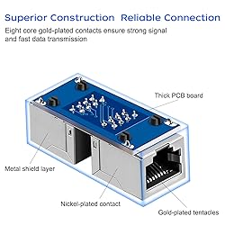 QINGLER RJ45 Cat6 Coupler Ethernet Extender