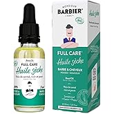MONSIEUR BARBIER Beard Oil for Men | Award Winning Beard Oil Leave In Mustache Conditioner, Softens, Moisturizes, Nourishing, Lightweight, Sandalwood Fragrance | Natural & Vegan | Made In France 1oz