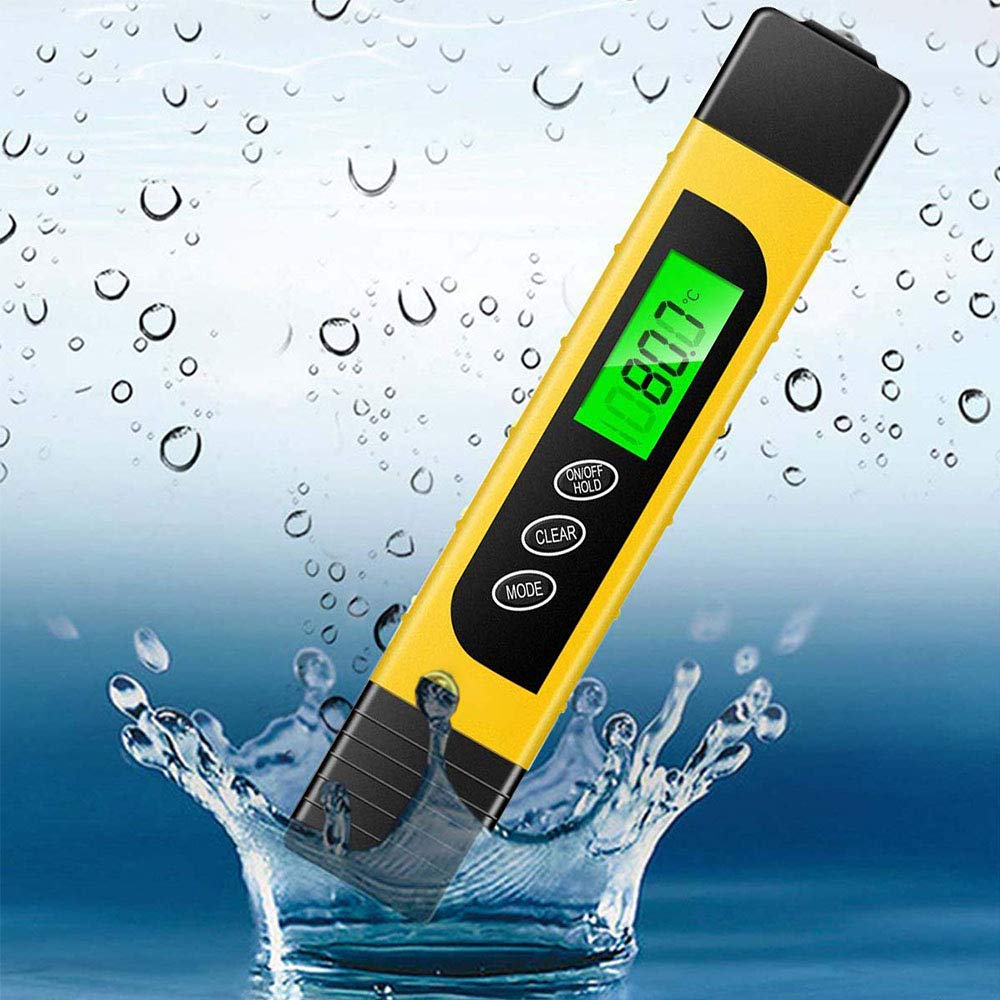 Digital Water Quality Test Meter, TDS EC Temperature 3in1 with LCD