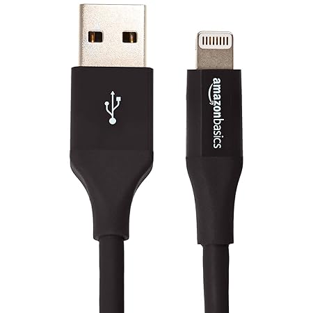 AmazonBasics Lightning auf USB A Kabel, Apple MFi Zertifiziert - 1,8 m, 2er Pack , Schwarz