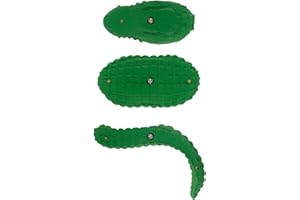 ATOMIK CLIMBING HOLDS Atomik Rock Climbing Holds 3-Piece Alligator in Green, Great for Kids