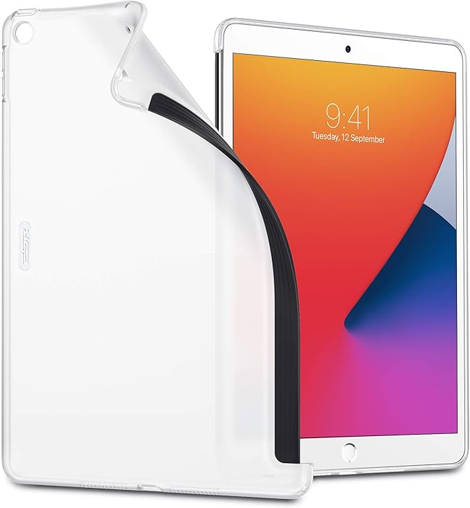 Amazon Co Jp Esr Ipad 8 ケース Ipad 10 2 ケース 第7世代 19 バックカバー マット仕上げ 半透明 スリム ソフトなtpu 背面カバー スマートキーボードとスマートカバーに対応 スリムフィット背面シェルケース Ipad 10 2インチ用 半透明 家電 カメラ